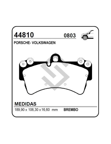 Im Past. Freno Del. Porsche Cayenne 3.2 / 4.5 - Vw Touareg (aro 18) .../02