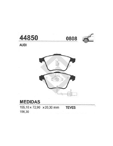 Im Past. Freno Del. Audi A6 Ii / Quattro 3.0 01/... / Allroad Quattro 2.5-2.7-4.2 02/...