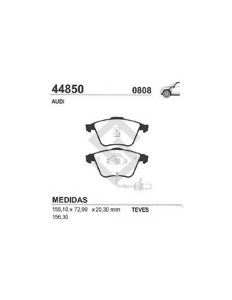 Im Past. Freno Del. Audi A6 Ii / Quattro 3.0 01/... / Allroad Quattro 2.5-2.7-4.2 02/...