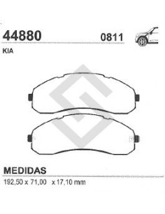 Im Past. Freno Del. Kia Frontier 3000 Cc / Colectivo
