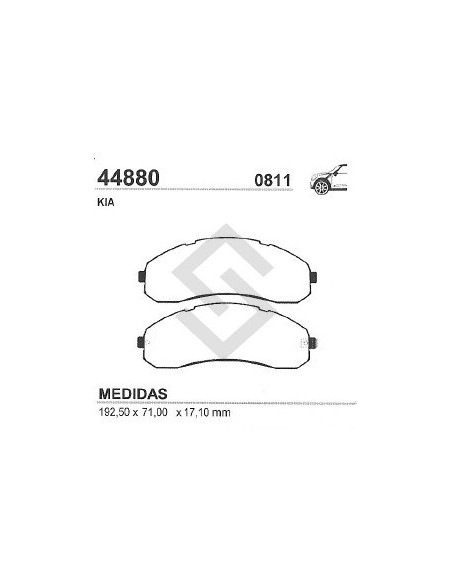 Im Past. Freno Del. Kia Frontier 3000 Cc / Colectivo