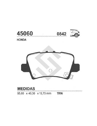 Im Past. Freno Tras. Honda Civic 06/...