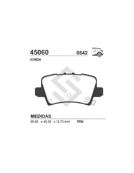 Im Past. Freno Tras. Honda Civic 06/...