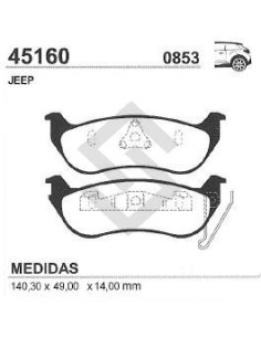 Im Past. Freno Tras. Grand Cherokee 04/... Liberty 03/05 - Wrangler 03/04