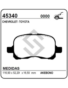 Im Past. Freno Del. Toyota Corolla 02/...