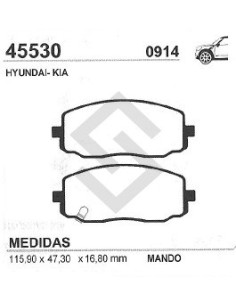 Im Past. Freno Del. Hyundai Atos 07/08 - Kia Picanto 04/05