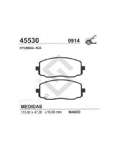 Im Past. Freno Del. Hyundai Atos 07/08 - Kia Picanto 04/05