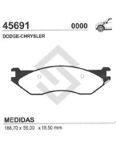 Im Past. Freno Del. Dodge Ram 1500 94/...