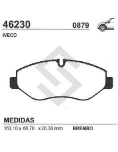 Ft Past. Freno Del. Iveco Daily Iii 06/...