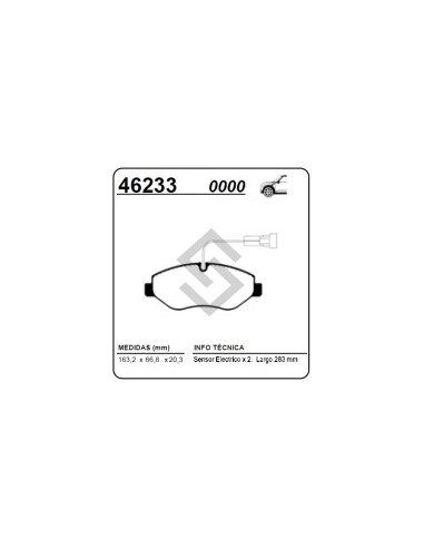 Im Past. Freno Del. M.benz Sprinter / Iveco Daily 55 06/... C/sensor