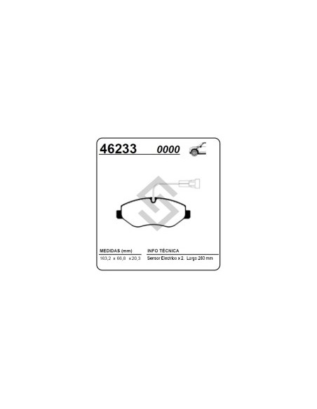 Im Past. Freno Del. M.benz Sprinter / Iveco Daily 55 06/... C/sensor