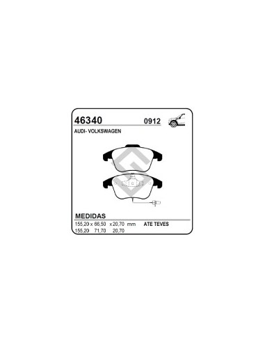 Vw Past. Freno Del. Tiguan 07/... - Audi A4/a5 07/...