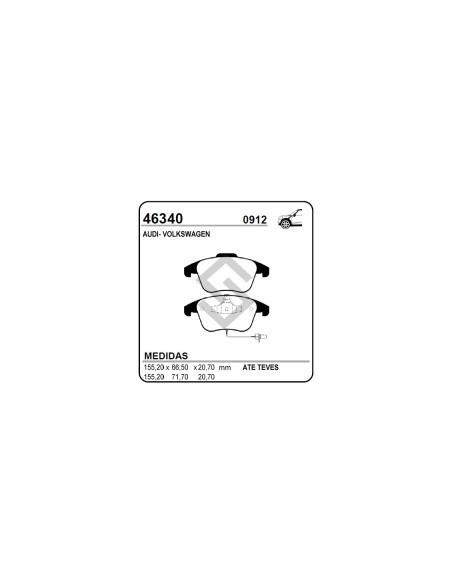Vw Past. Freno Del. Tiguan 07/... - Audi A4/a5 07/...