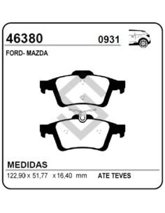 Fd Past. Freno Tras. C-max 07/... - Focus C-max 03/... - Mazda 5 05/...