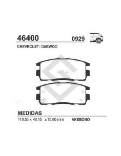 **ch Past. Freno Tras. Captiva 06/...