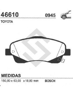 Im Past. Freno Del. Avensis 03/... Corolla 03/...