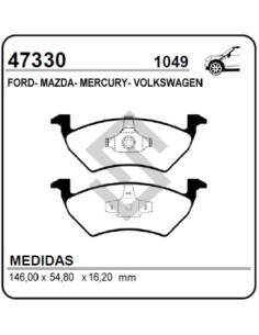 Vw Past. Freno Del. Voyage 10/... Up 14/... Trend 10/.. Saveiro 13/.. - Tras. Escape 05/10