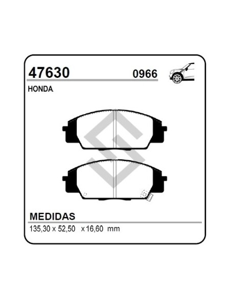 Im Past. Freno Del. New Civic 00/... Acura 00/...
