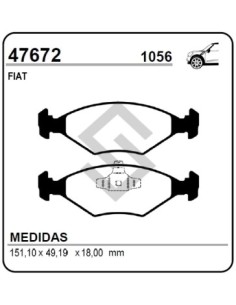 Ft Past. Freno Del. Uno Way 1.0 10/... / Fiorino 750 Kg 10/...
