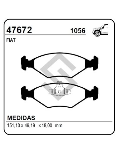 Ft Past. Freno Del. Uno Way 1.0 10/... / Fiorino 750 Kg 10/...