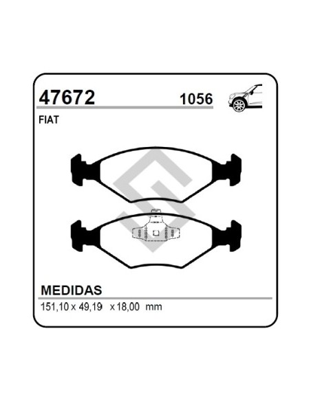 Ft Past. Freno Del. Uno Way 1.0 10/... / Fiorino 750 Kg 10/...