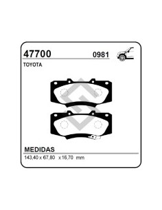 Im Past. Freno Del. Toyota Hilux 08/... / Sw 4 08/...