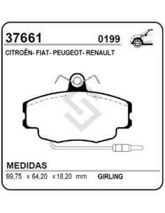 Rt Past. Freno Del. Expres / Fuego / R.11 / R.18 / R.9 Cable Largo