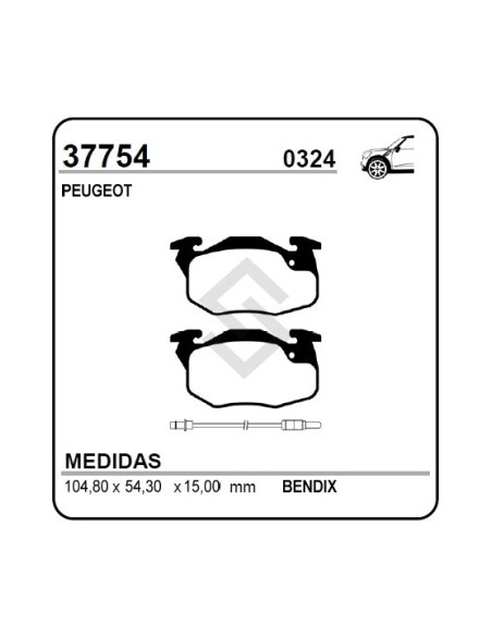 Rt Past. Freno Del. R.19 / R.11 / R.5 / R.9