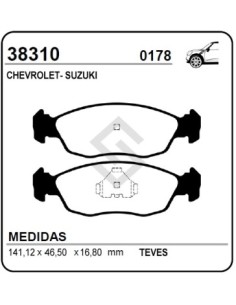 Vr Past. Freno Del. Corsa / Omega / Astra / Calibra 9094 / Tigra 99/...
