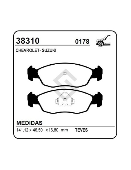 Vr Past. Freno Del. Corsa / Omega / Astra / Calibra 9094 / Tigra 99/...