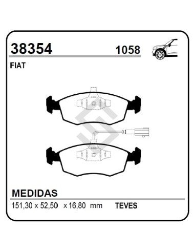 Ft Past. Freno Del. Stilo 1.8 Sp 07/... - Dualogic 10/...