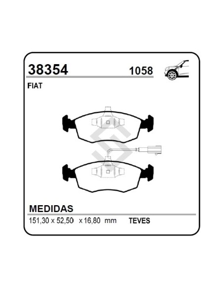 Ft Past. Freno Del. Stilo 1.8 Sp 07/... - Dualogic 10/...