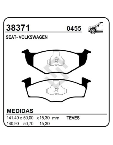 Vw Past. Freno Del. Fox 03/... / Polo 91/11 / Vento 98/09 Disco Ventilado