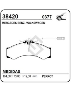 Vr Past. Freno Del. M.benz. Sprinter 412