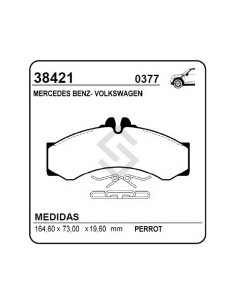 Im Past. Freno Del. M.benz Sprinter 2500-3500 04/... - D/t 4-t/408/410/411/413/414/416 96/...