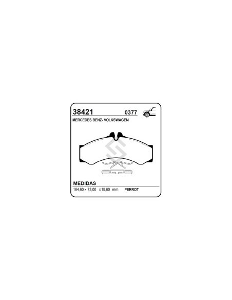 Im Past. Freno Del. M.benz Sprinter 2500-3500 04/... - D/t 4-t/408/410/411/413/414/416 96/...