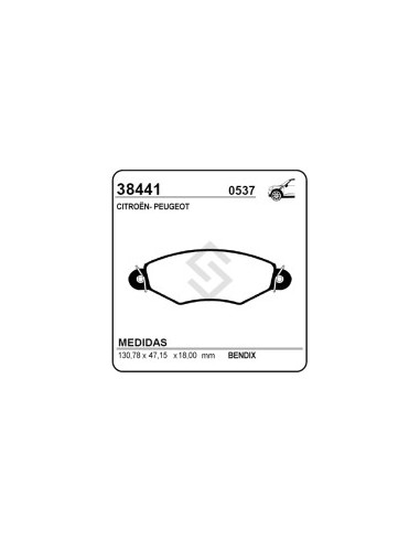 Vr Past. Freno Del. P.206 / Citroen Xsara / C2