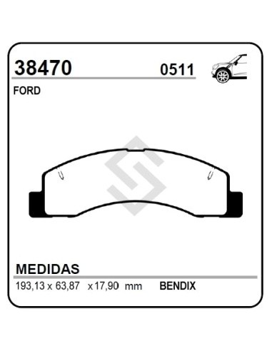 Fd Past. Freno Del. F.100 / F.250 / F.350 / F.4000 02/...