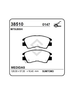 Im Past. Freno Del. L-300 / L-200 / Montero 4 Cil.