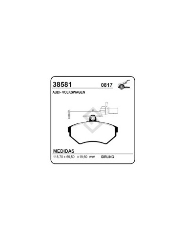 Im Past. Freno Del. Audi A4 / Quattro / Passat Berlina / Variant
