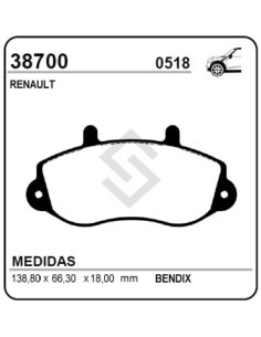 Rt Past. Freno Del. Master 2.5 - 97/...