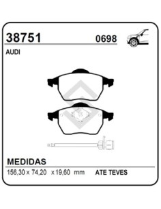 Vr Past. Freno Del. Audi A4 / A6 / Quattro