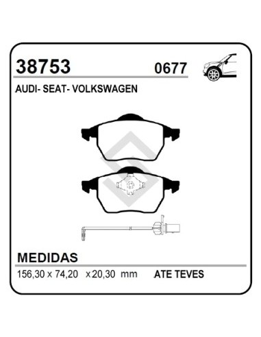 Vr Past. Freno Del. Passat / Audi A4 / A6 / Quattro - 98/...