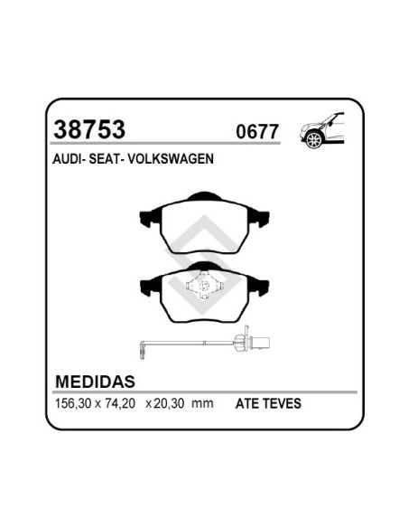 Vr Past. Freno Del. Passat / Audi A4 / A6 / Quattro - 98/...