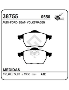 Vr Past. Freno Del. Galaxy / Seat Alhambra 1.8 I 20v / Shara 1.8t 20v