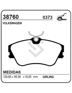Vw Past. Freno Del. Transporter 95/97