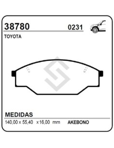 Im Past. Freno Del. Hilux P.up / 4x4