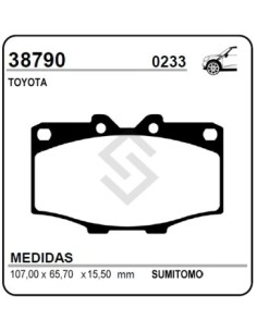 Im Past. Freno Del. 4 Runner 79/90 / Land Crusier P.up 79/90
