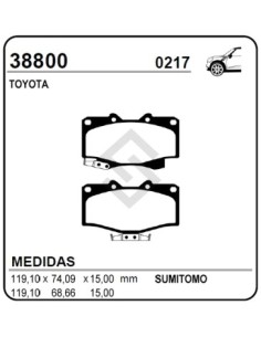 Im Past. Freno Del. 4 Runner / Hilux 4x4 / Land Crusier T-100 90/94