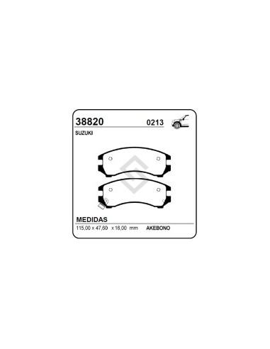 Im Past. Freno Del. Suzuki Swift Gti 1.3/glx 1.6 - 90/94